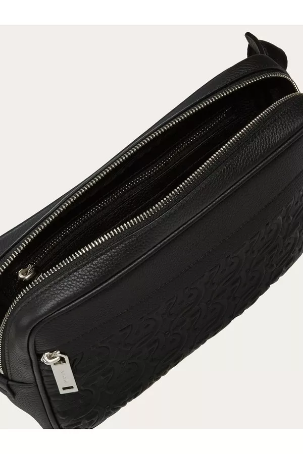 Embossed Gancini Belt Bag by FERRAGAMO at THE MILE
