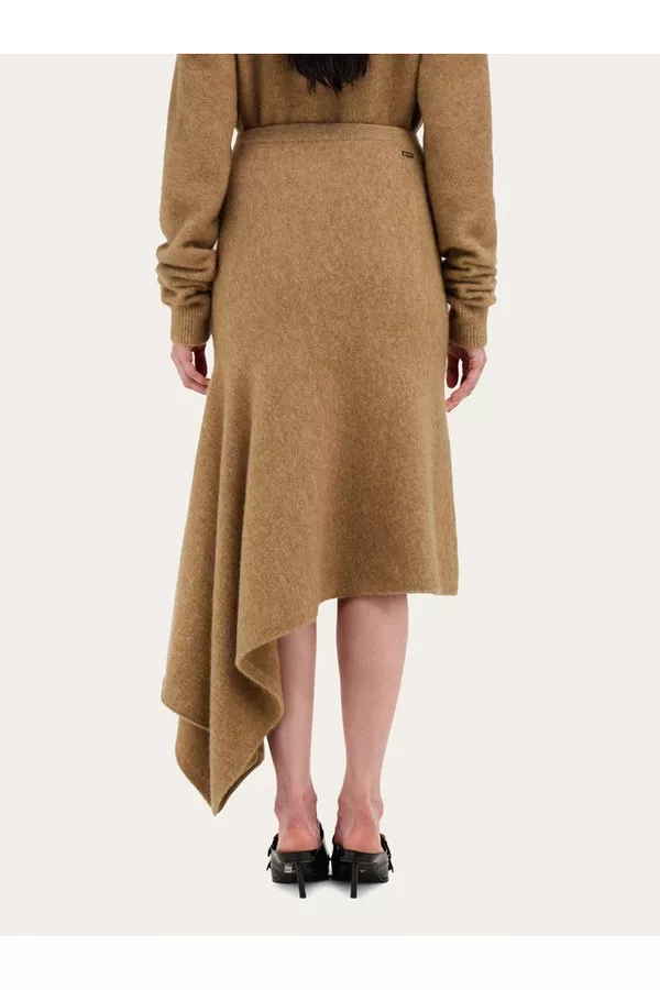 【送料&関税込】Ferragamo Camel Stretch Alpaca Blend Skirt Ferragamo Camel Stretch Alpaca Blend Skirt | italist, ALWAYS
