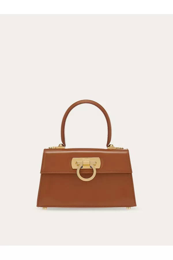 【FERRAGAMO】EAST-WEST ICONIC TOP HANDLE BAG East-West Iconic Top Handle (S) by FERRAGAMO at THE MILE