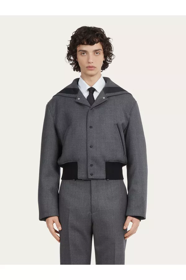 Blouson With Mariner Collar by FERRAGAMO at ORCHARD MILE