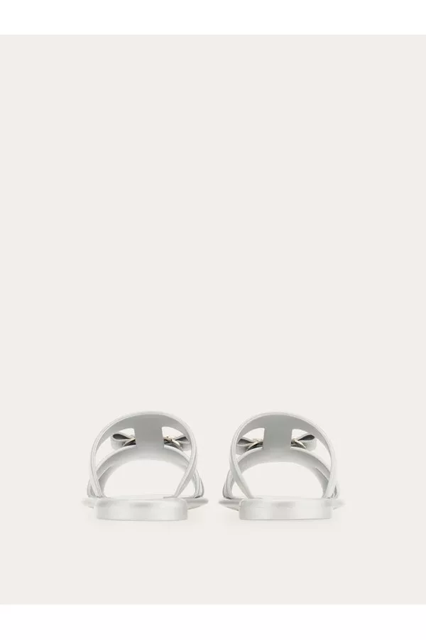 New Vara Plate Strappy Slide by FERRAGAMO at THE MILE