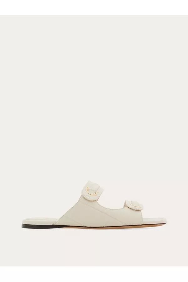 Gancini Ornament Slide by FERRAGAMO at THE MILE