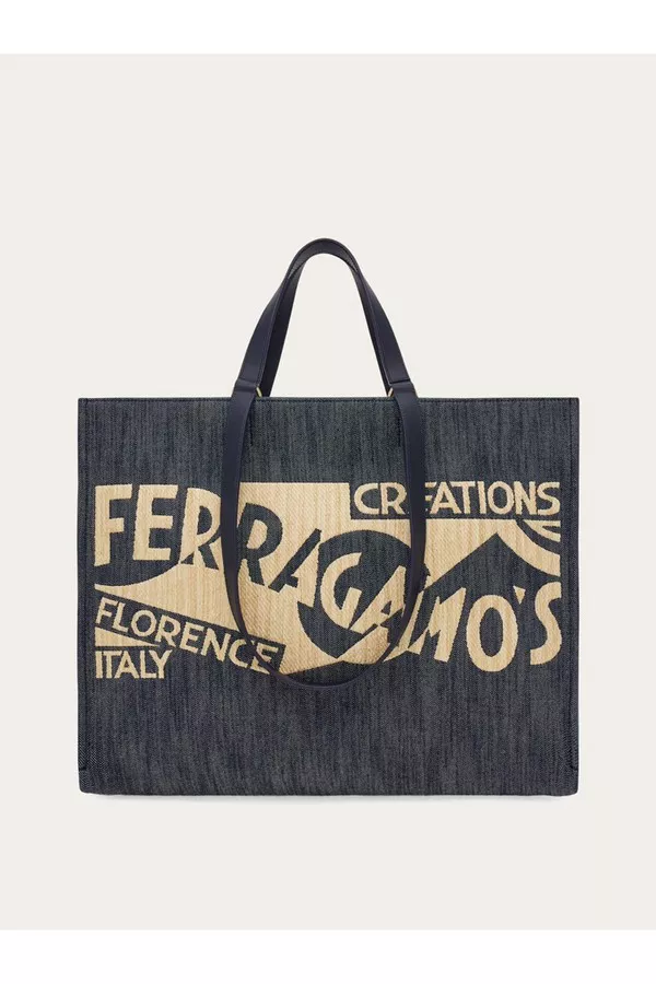 Tote Bag With Logo (Xl) by FERRAGAMO at THE MILE