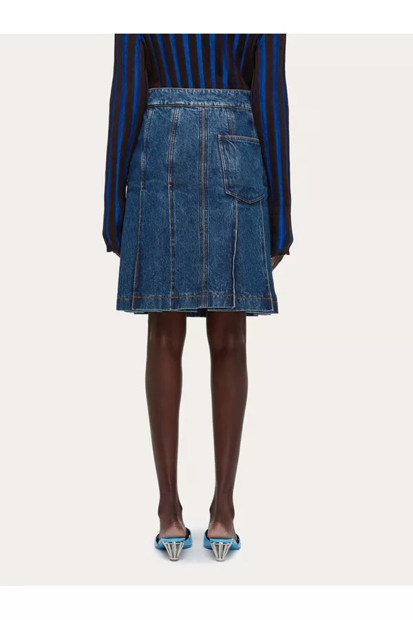 Denim Skirt by FERRAGAMO at THE MILE