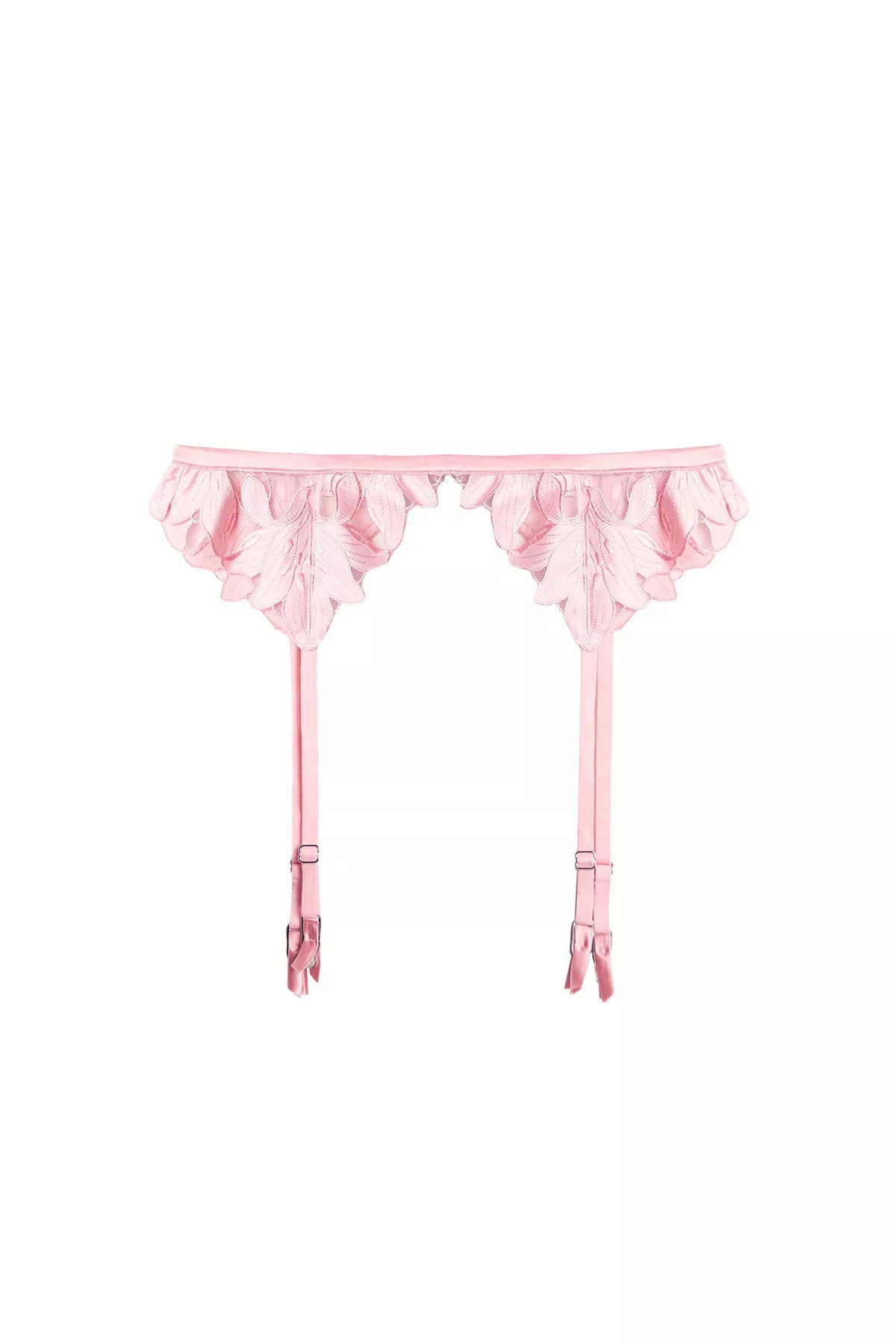Lily Embroidery Garter Belt by Fleur du Mal at THE MILE Lily Embroidery Garter Belt by Fleur du Mal at THE MILE