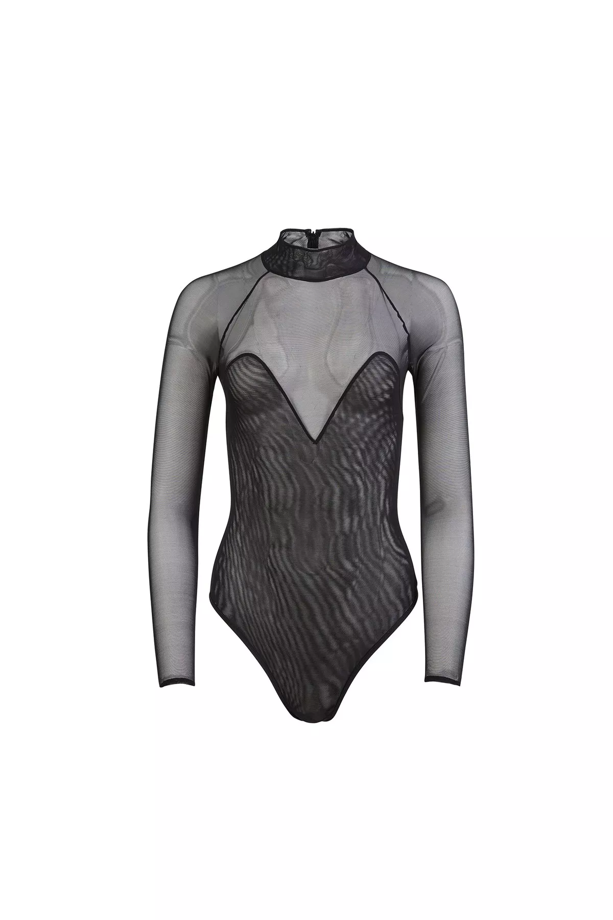 Mesh Long Sleeve Bodysuit by Fleur du Mal at THE MILE