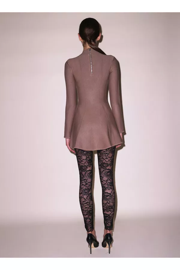 fleur du mal long sleeve flared corset dress Fleur du Mal Henley Flared Corset Dress main image 1