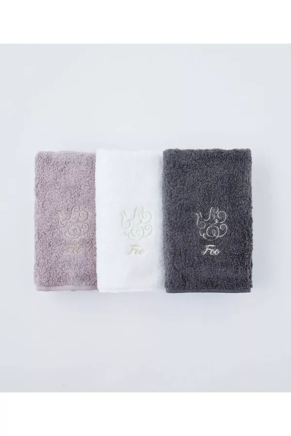 Bath Towel & Face Towel & Hand Towel 1 Piece Each Gift Set by Foo...