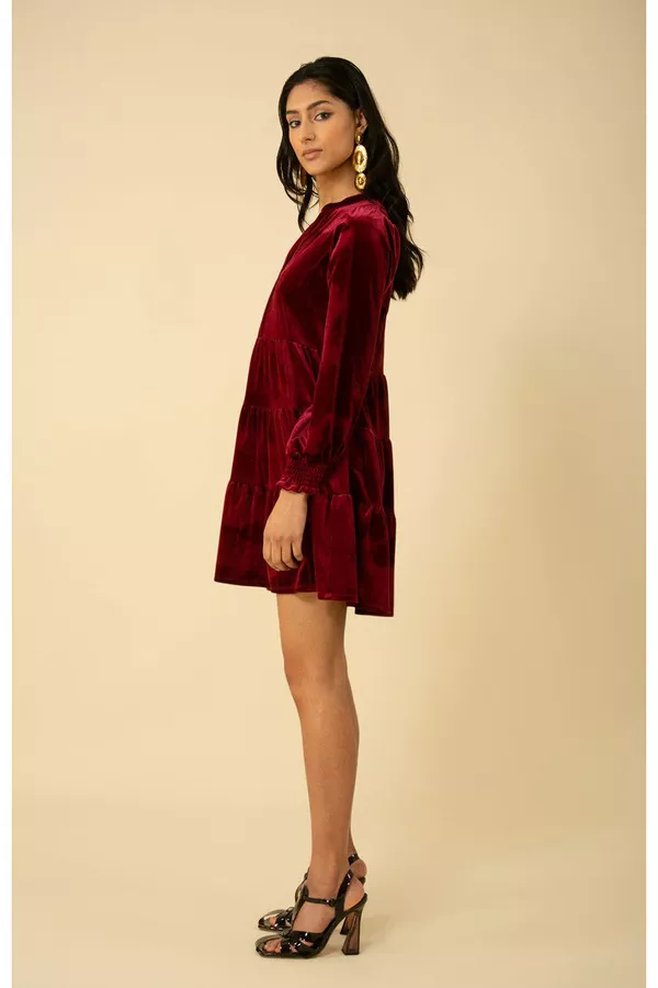 fitted lace wedding dress Velvet Riley Dress W. Collar