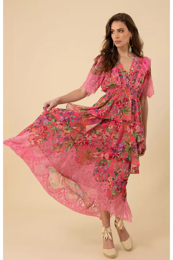 hale bob pink dress Hale Bob Annabelle Dress
