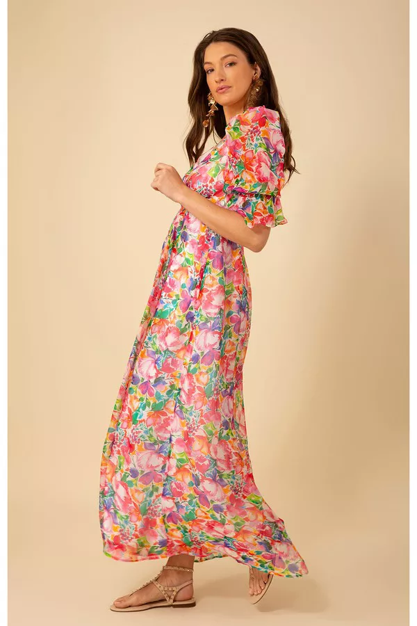 hale bob maxi dress sale Alexis Voile Maxi Dress Blue / XS