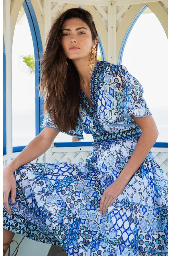 Leia Voile Dress by Hale Bob at THE MILE
