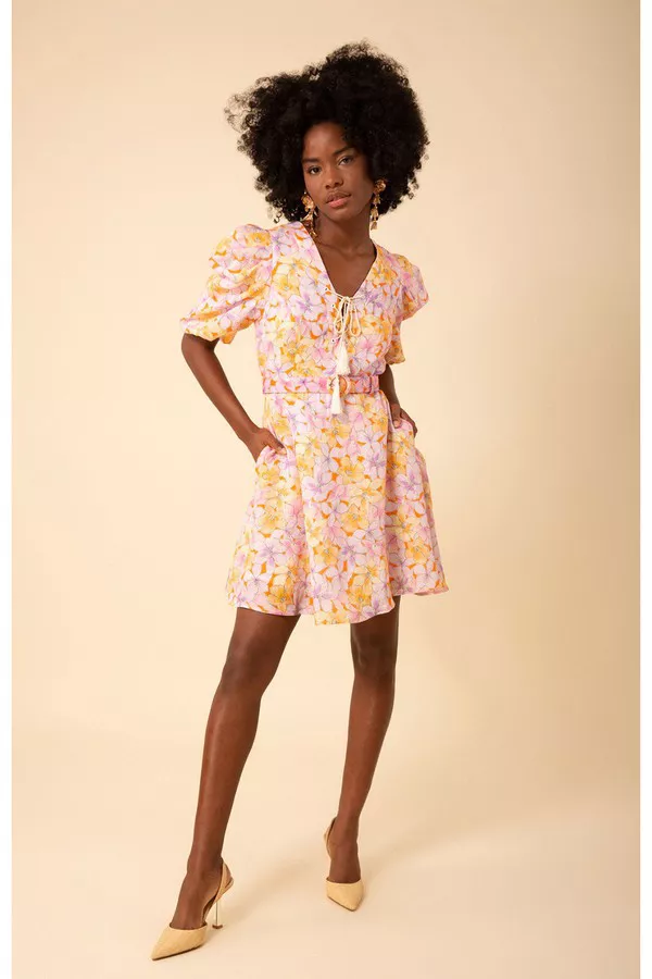 hale bob midi dress Hale Bob Della Solid Dress