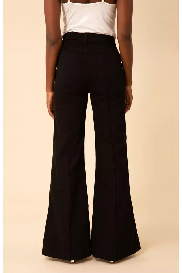 Blake Flare Leg Denim Trouser Made In California by Hale Bob