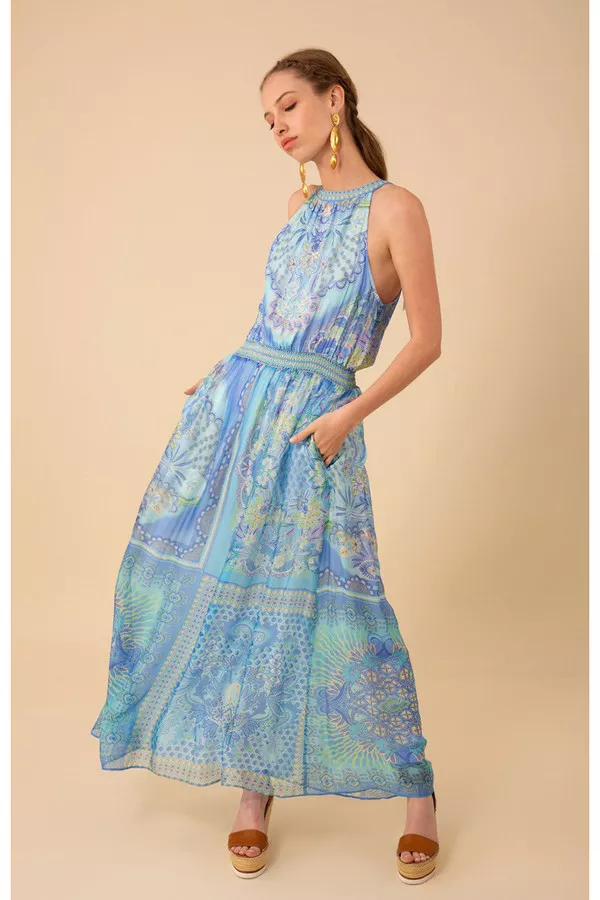 Magnolia Maxi Dress Blue / L