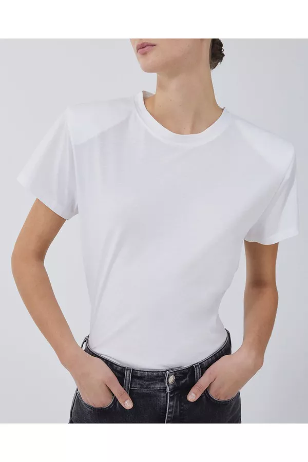 white padded t shirt