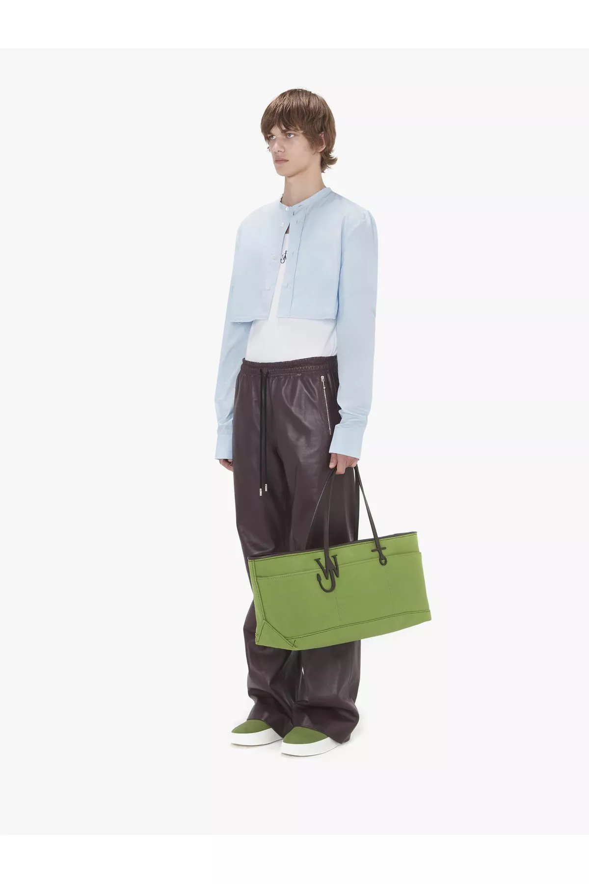【送料&関税込】J.W. Anderson tall Anchor Tote Bag JW Anderson Tall Anchor Canvas Tote Bag | Green | FARFETCH JO