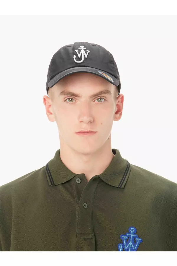Baseball Cap With Eat Me Sticker Print by JW Anderson at THE MILE