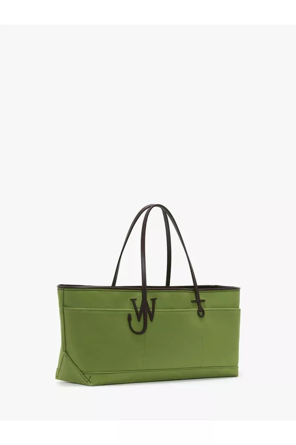 ★JW ANDERSON★Printing Canvas Tote Bag★Emerald★大人気★ Stretch Anchor Tote - Canvas Tote Bag by JW Anderson at THE MILE