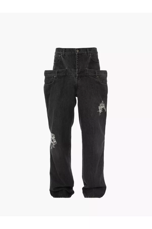 Double Waistband Denim Jeans by JW Anderson at THE MILE