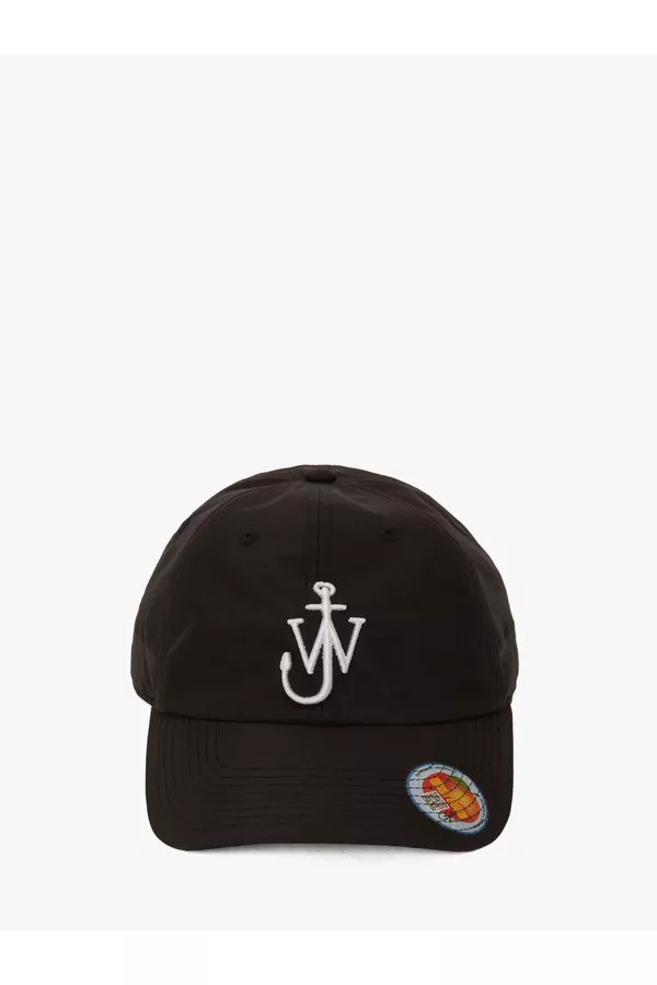 Baseball Cap With Eat Me Sticker Print by JW Anderson at THE MILE Baseball Cap With Eat Me Sticker Print by JW Anderson at THE MILE