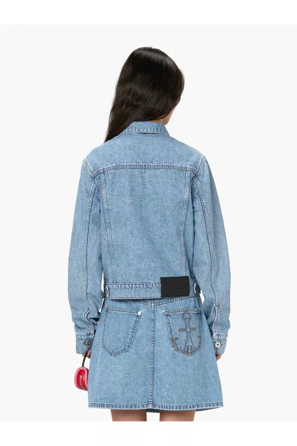 【送料&関税込】J.W. Anderson padlock Strap Trucker Jacket JW Anderson Padlock Strap Trucker Jacket | Blue | FARFETCH CA