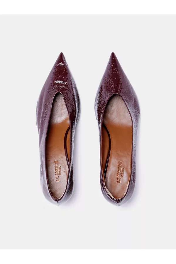 Babouche Kitten Aubergine Naplack by Le Monde Beryl at THE MILE