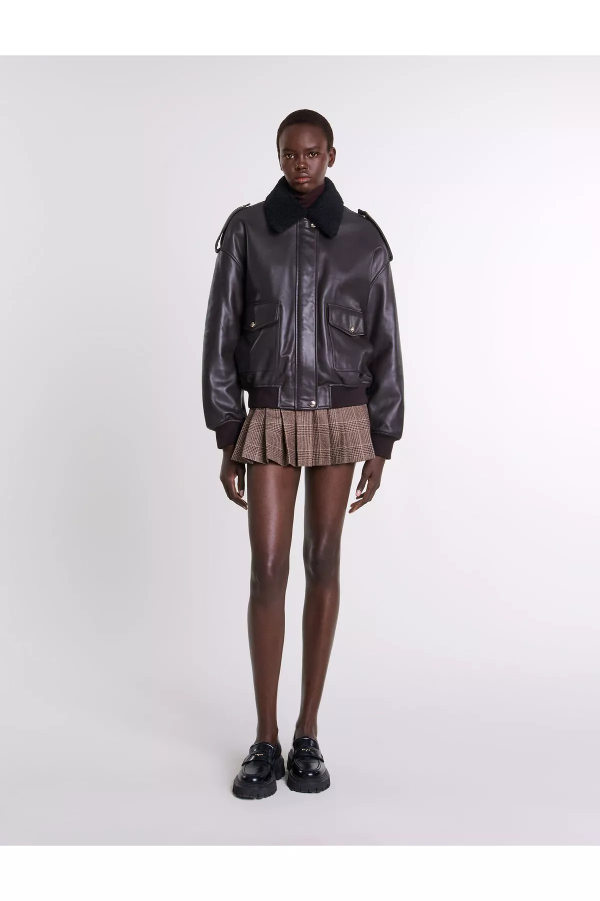 ジャケット・アウター MAJE Maje Leather Jacket | Saks Fifth Avenue