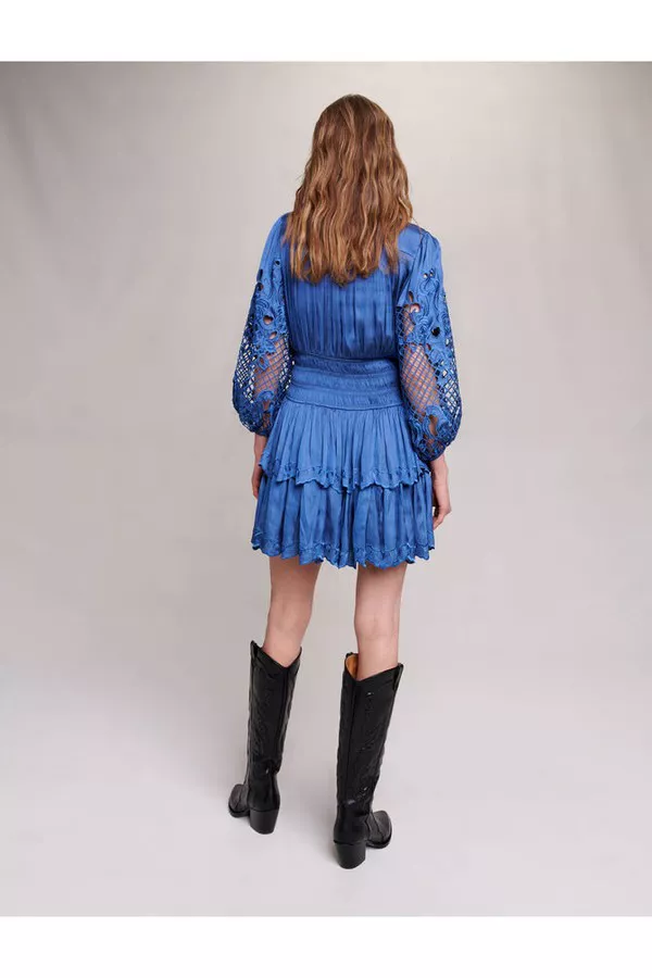 Short Satin Dress by Maje at THE MILE