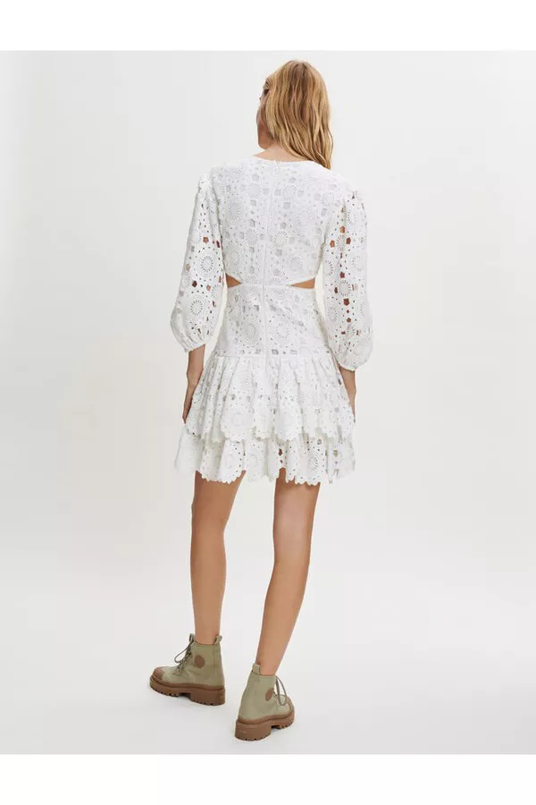 chinese dress ladies Costarellos - Kalissa Guipure Lace Dress