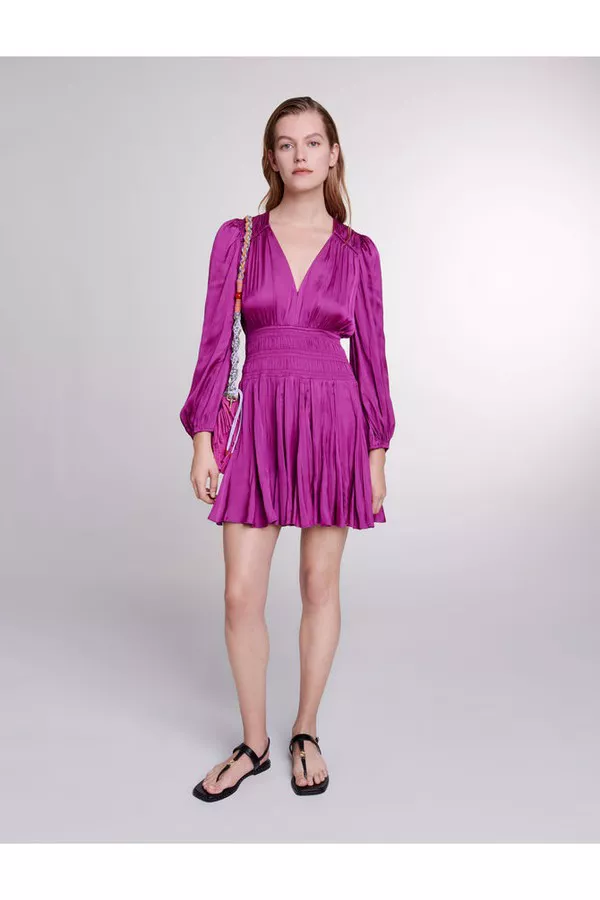 maje short ruffled dress Maje Ruffled Tiered Mini Dress