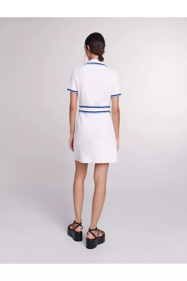 maje short terry knit dress Short Terry Knit Dress by Maje at THE MILE