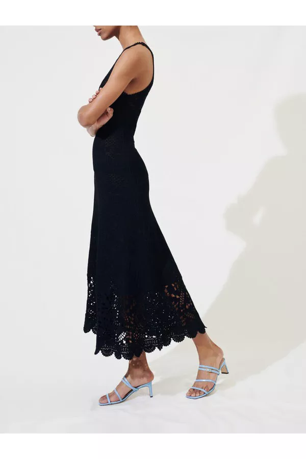 Long Crochet Dress by Maje at THE MILE