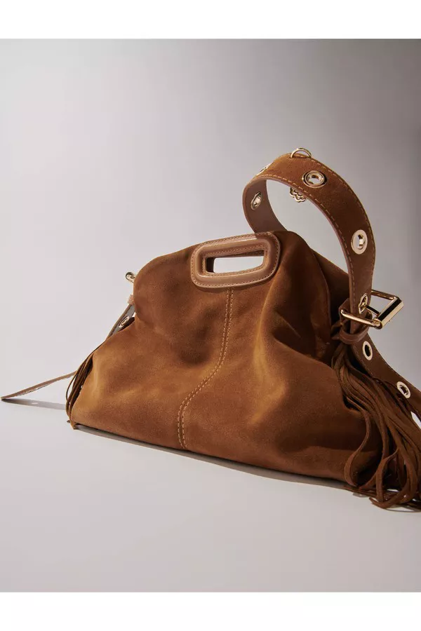 Suede Miss M Bag by Maje at THE MILE