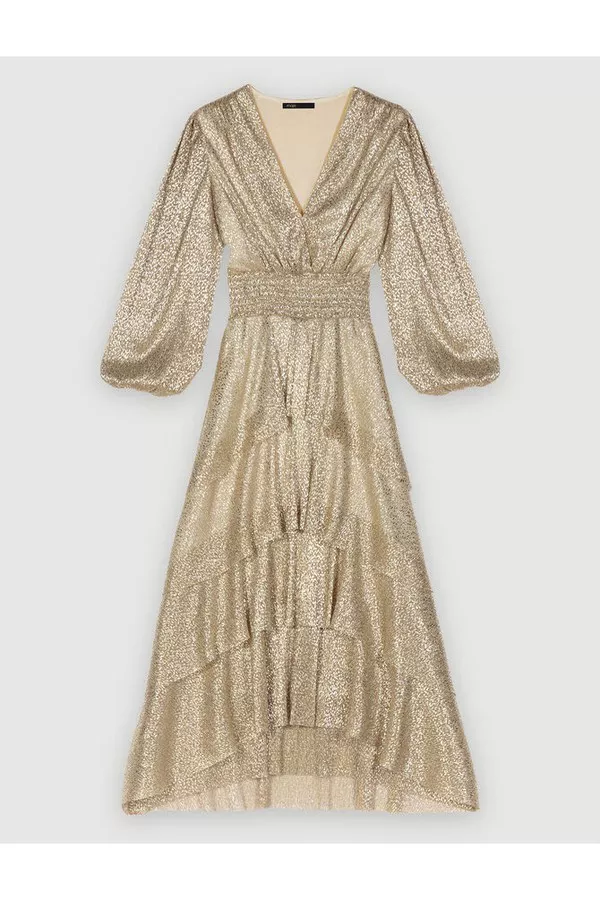 Long Shiny Dress by Maje at THE MILE Long Shiny Dress by Maje at THE MILE