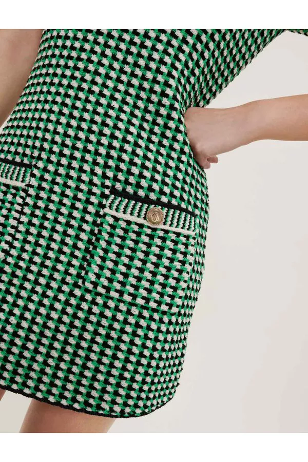 asos mint green maternity dress Rayna Tweed Bustier Maxi Dress main image 0