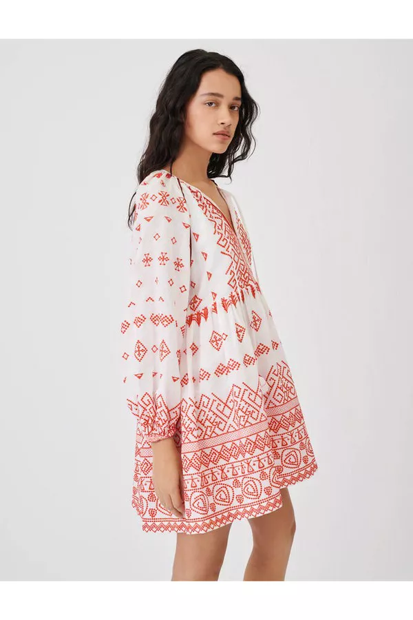 Baby-Doll Style Embroidered Dress by Maje at THE MILE