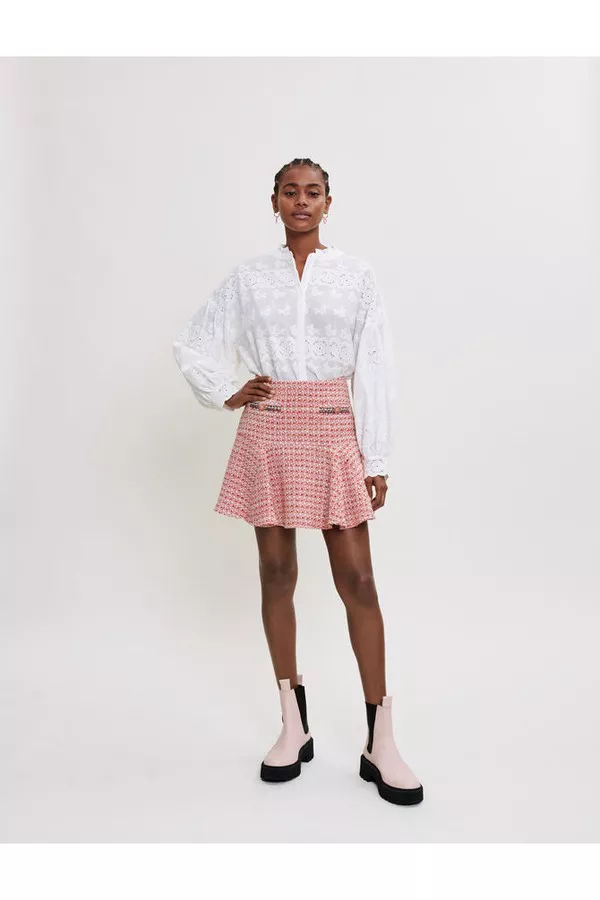 【I AM MARI】Belruel Tweed Pintuck Banding Skirt rtw_2025_march_2_a03256006_jes