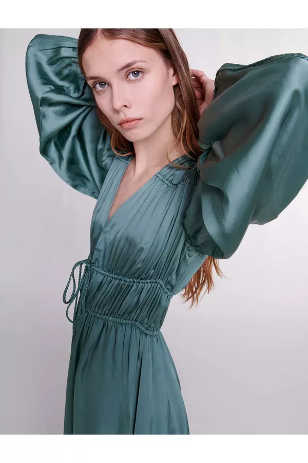 Satin-Look Maxi Dress by Maje at THE MILE Satin-Look Maxi Dress by Maje at THE MILE