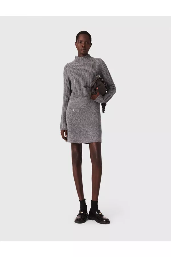 2-In-1 Knit Mini Dress by Maje at THE MILE