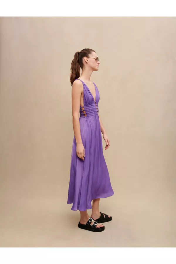 Satin Maxi Dress by Maje at THE MILE