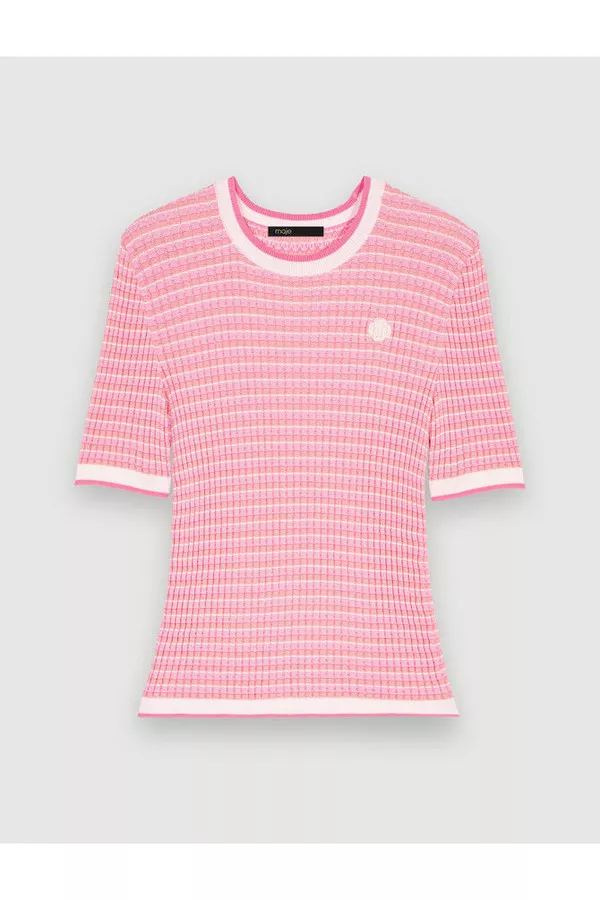 Short-Sleeved Sweater by Maje at THE MILE
