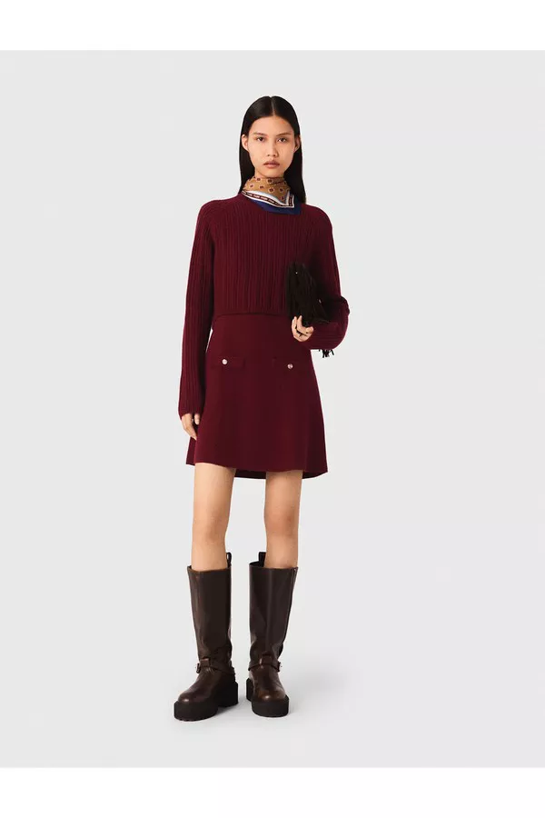 2-In-1 Knit Mini Dress by Maje at THE MILE 2-In-1 Knit Mini Dress by Maje at THE MILE