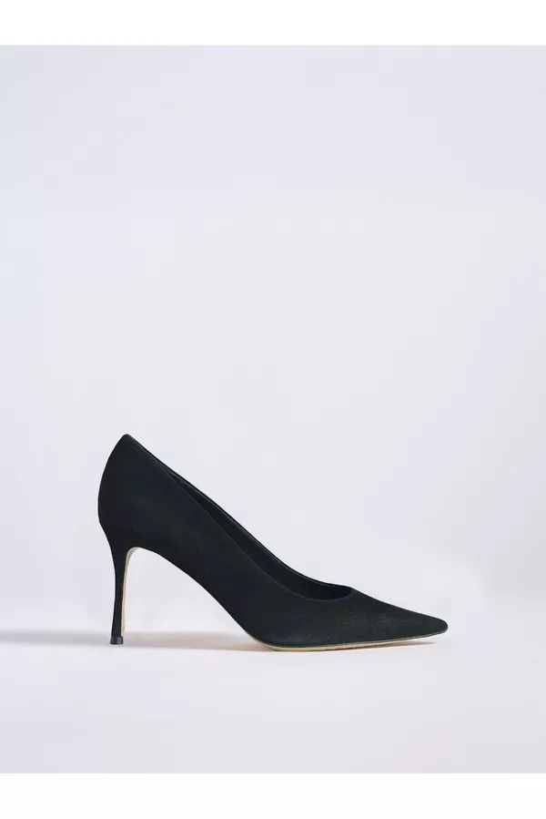 Marion Parke Chocolate Brown Pump Classic Pump 85 Black Suede By