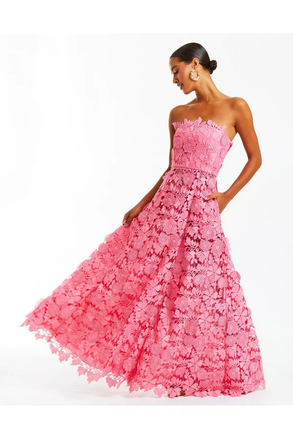 farm rio pink folk party maxi dress Pink Floral Glam Scarf Maxi Dress – FARM Rio