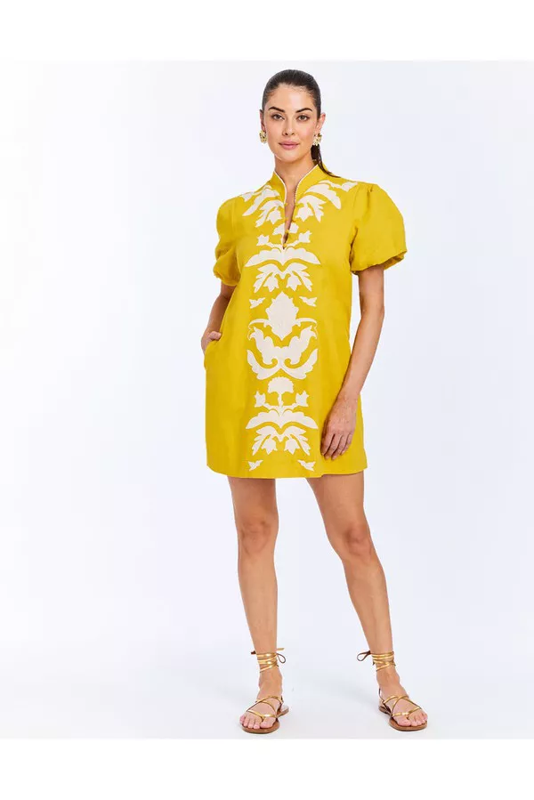 Elliana Barong Mini Dress by Mestiza New York at THE MILE
