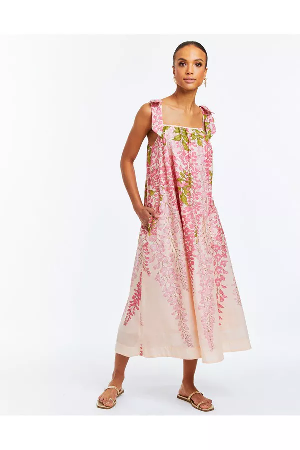 mestiza pink dress Mestiza Lorena Dress- Pink/Gold