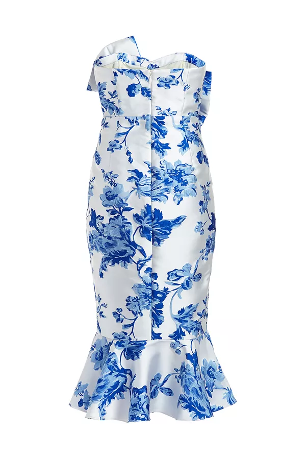 dream about wearing blue dress Trendy Light Floral Maxi | Women's Dresses FW26 CO Color:Royal The Boos & Booze Our clothing is manufactured