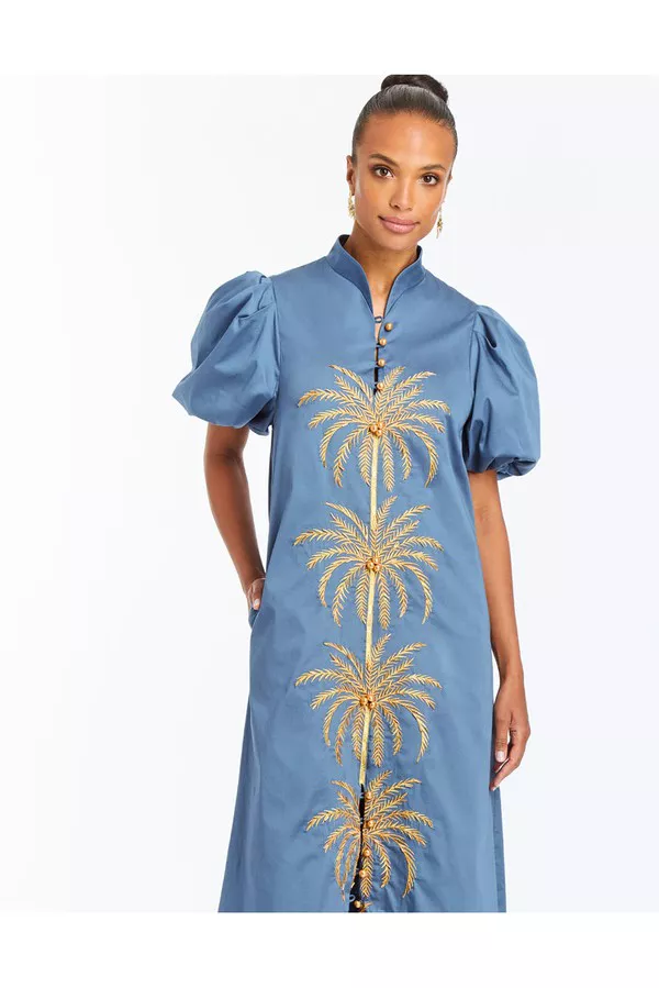 Elliana Barong Midi Dress by Mestiza New York at THE MILE