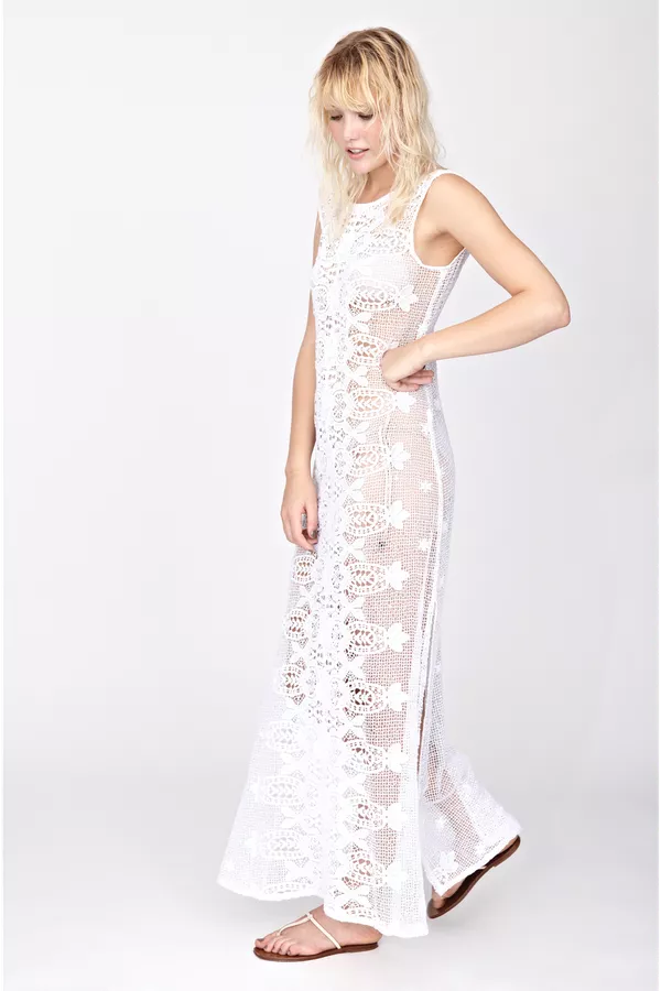 Leslie Lace Maxi Dress - Sample by Miguelina at THE MILE